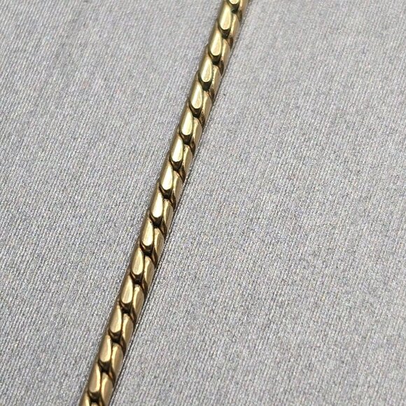 VTG De Curtis DEC 14K Gold Filled Pearl Leaf Choker Necklace 14" Mid‑Century 50s - Picture 10 of 16